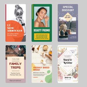 Thousands of stunning Facebook story templates