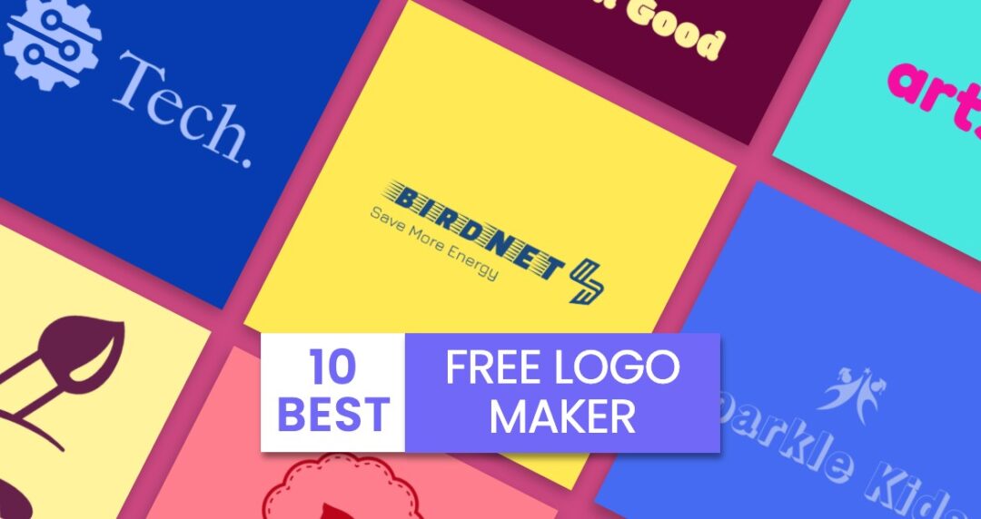A colorful graphic design featuring the word "BIRDNET" prominently displayed, accompanied by phrases such as "Save More Energy," "FREE LOGO," and "BEST." The overall layout includes artistic shapes, a tech theme, and elements suggesting creativity and energy efficiency.