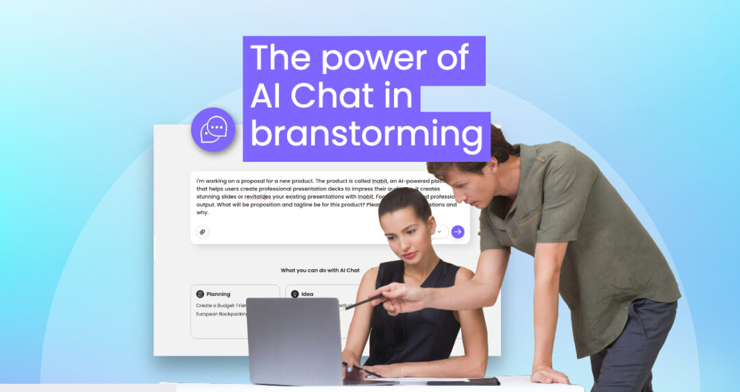 How to Use AI Chat for Brainstorming – AI icons representing idea generation and creativity