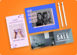 Craft stunning visual content using our dynamic templates