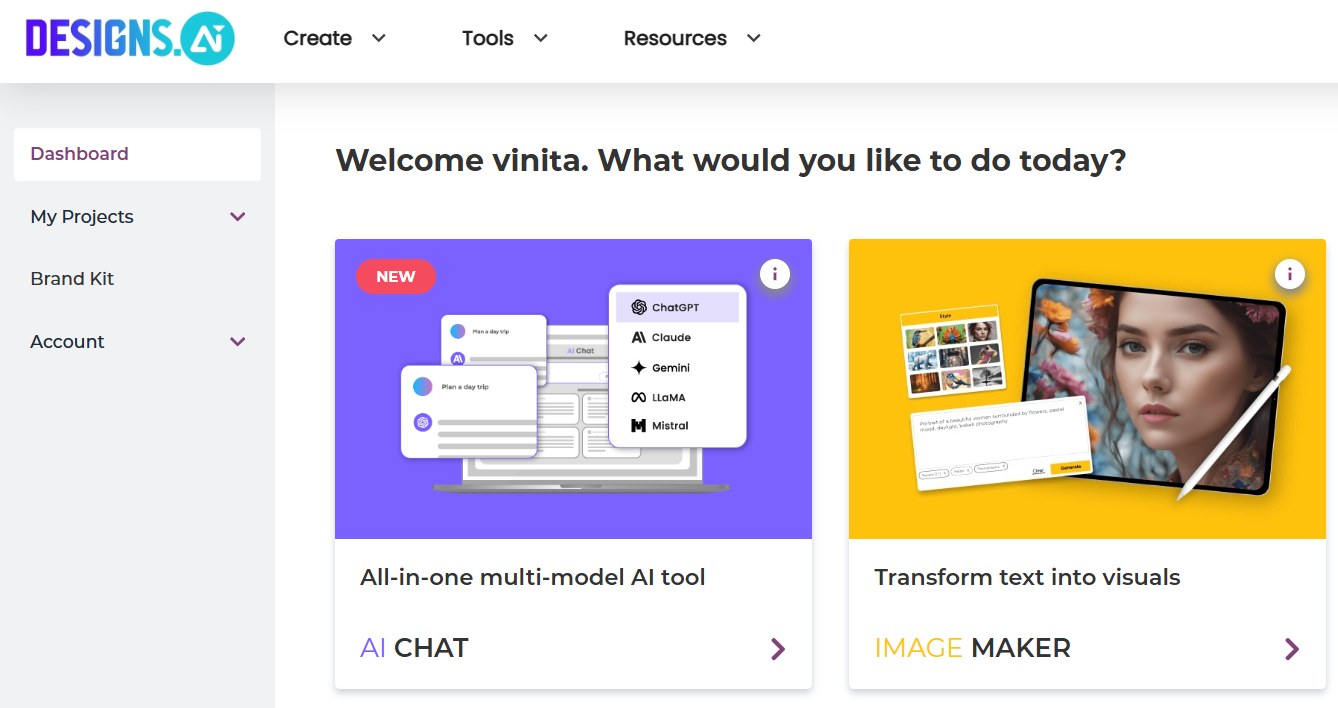 Design AI ai image generator tool