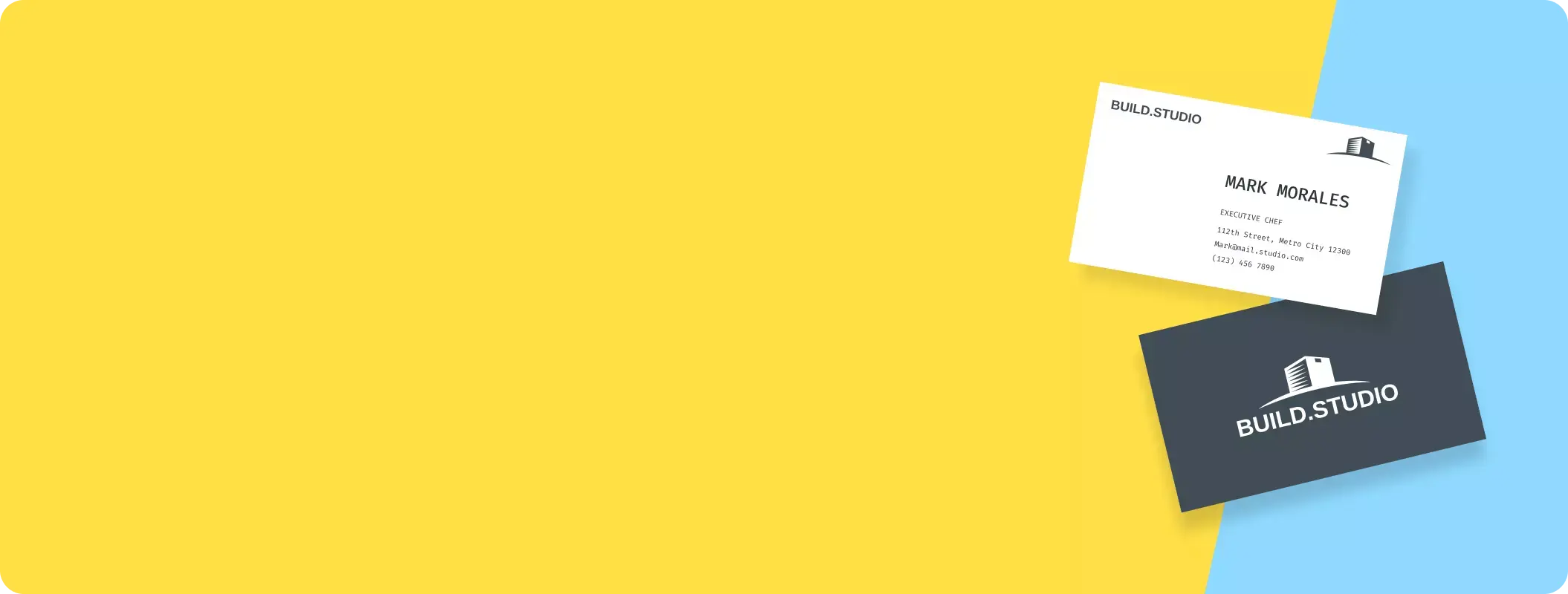 Make professional business cards easily with Designs.ai