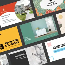 Professionally made business card templates