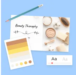 Apply your brand style on business card designs easily with Brand Kit
