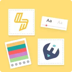 Apply your unique style easily on your Twitch banner design with Brand Kit